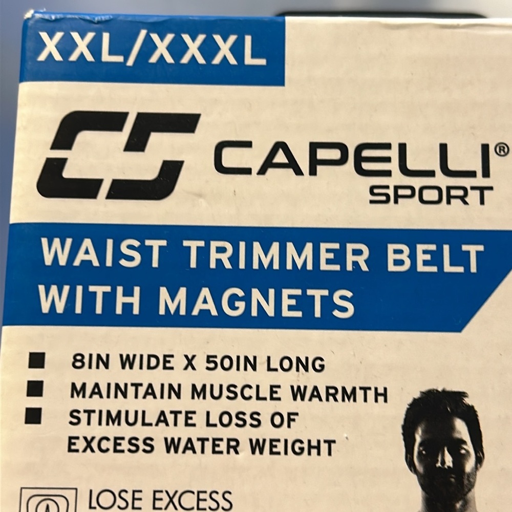 Waist trimmer slimming belt XXL/XXXL with lumbar magnets NEW 8”Wx 50”L - Picture 2 of 11
